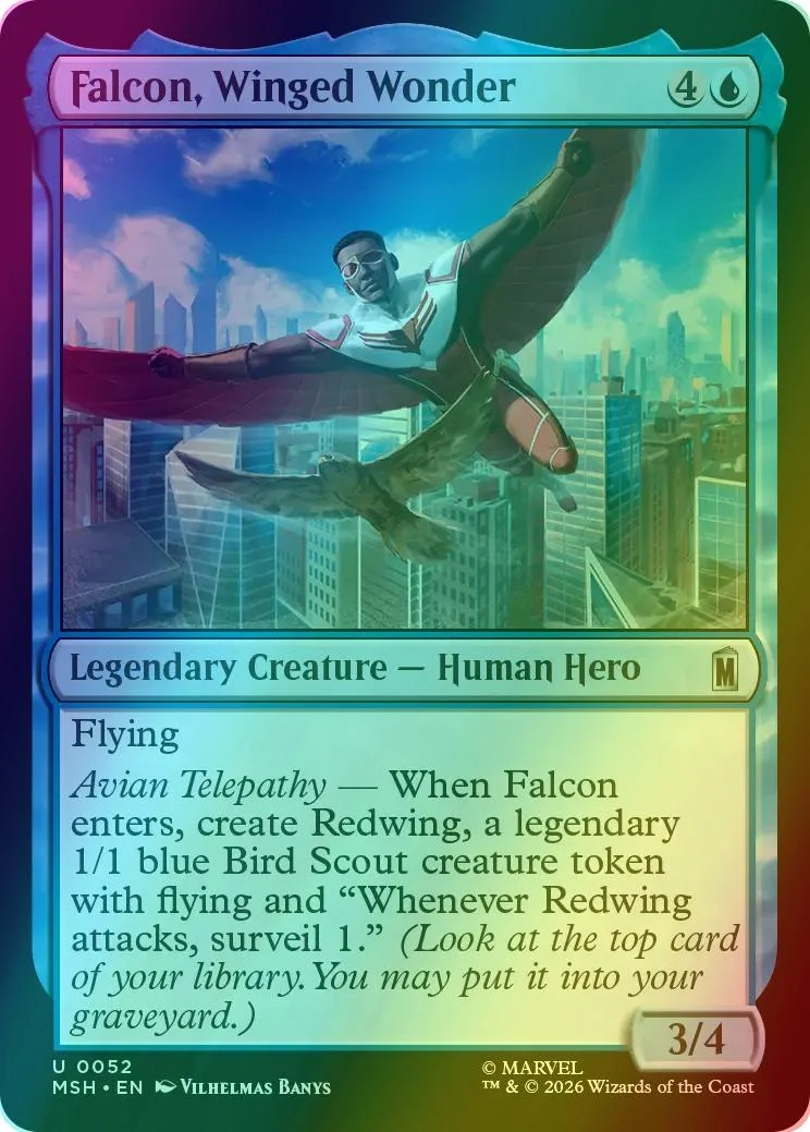 Falcon, Winged Wonder [52] [Marvel Super Heroes] [Foil]