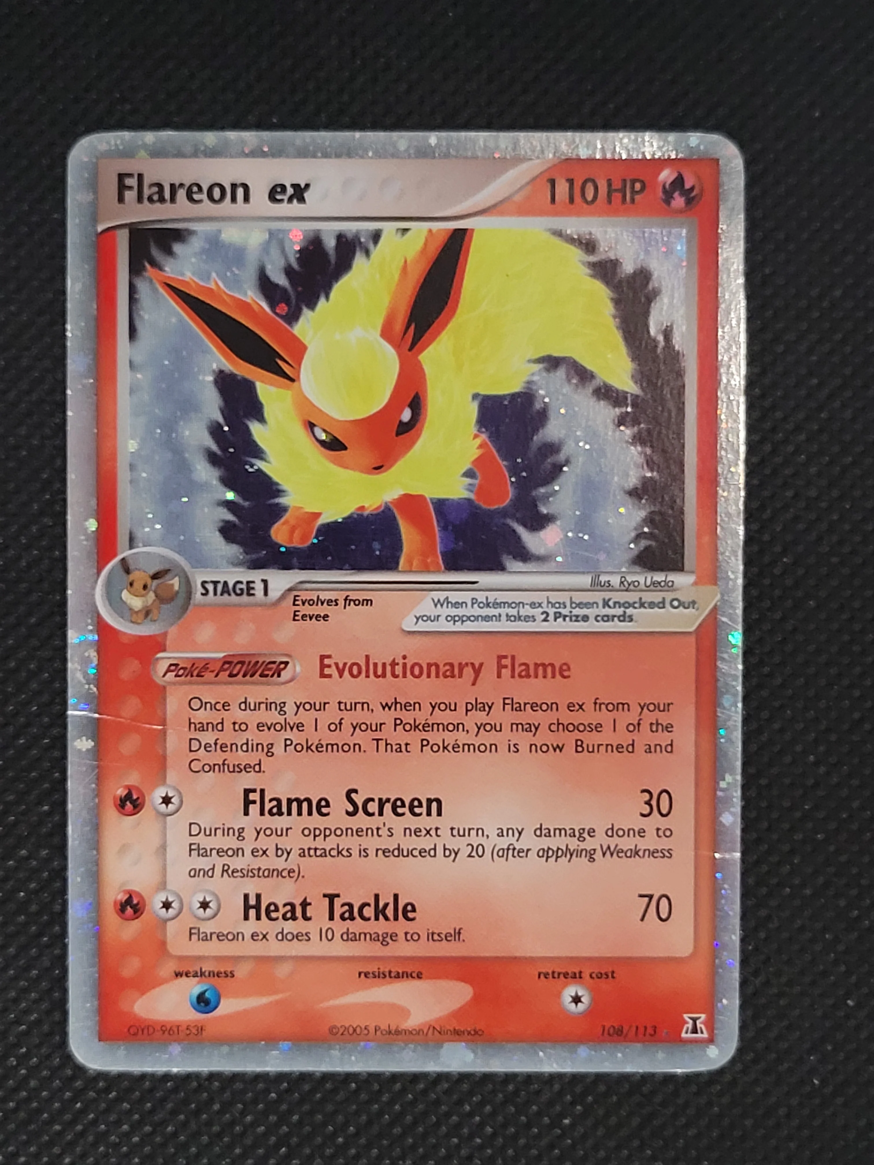 Flareon ex — Damaged|Rare Holo EX — ID 17654 - Image 3