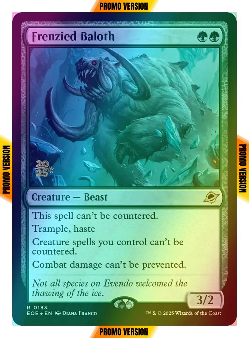 Frenzied Baloth [183s] [Prerelease] [Edge of Eternities: Promos] [Foil]