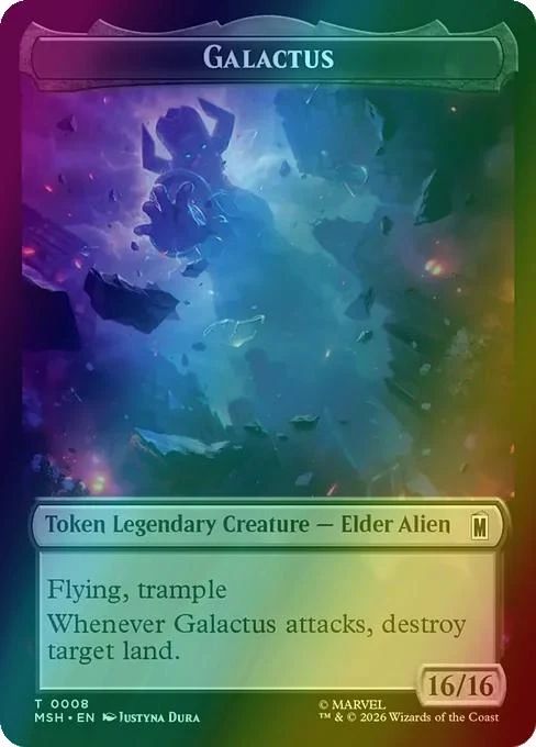 Galactus Token (08) // Squirrel Token (14) [Marvel Super Heroes: Tokens] [Foil]