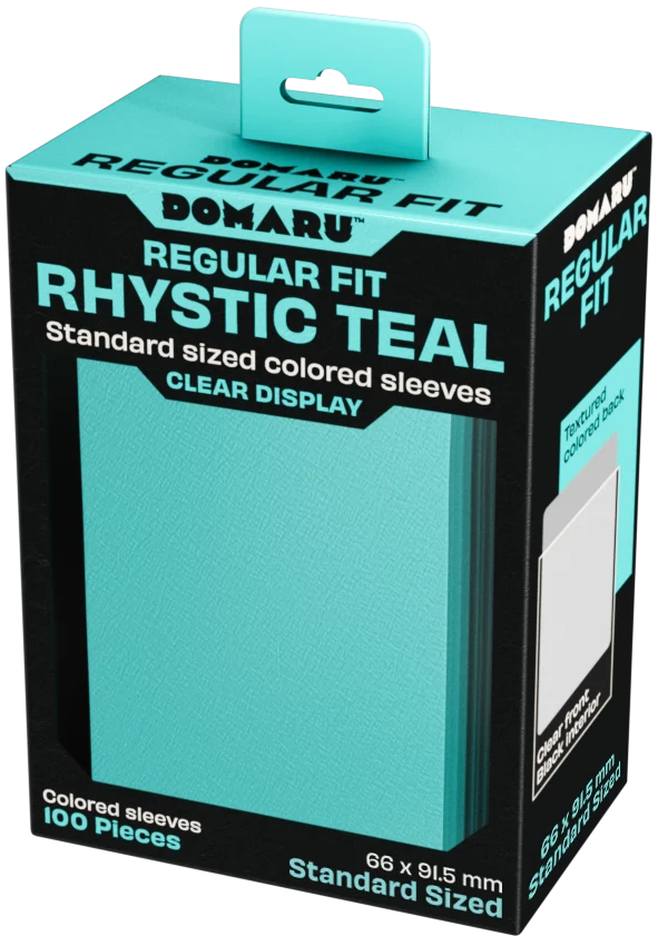 Gatherer's Tavern DOMARU Regular Fit Sleeves - Standard Size - 100ct - Rhystic Teal