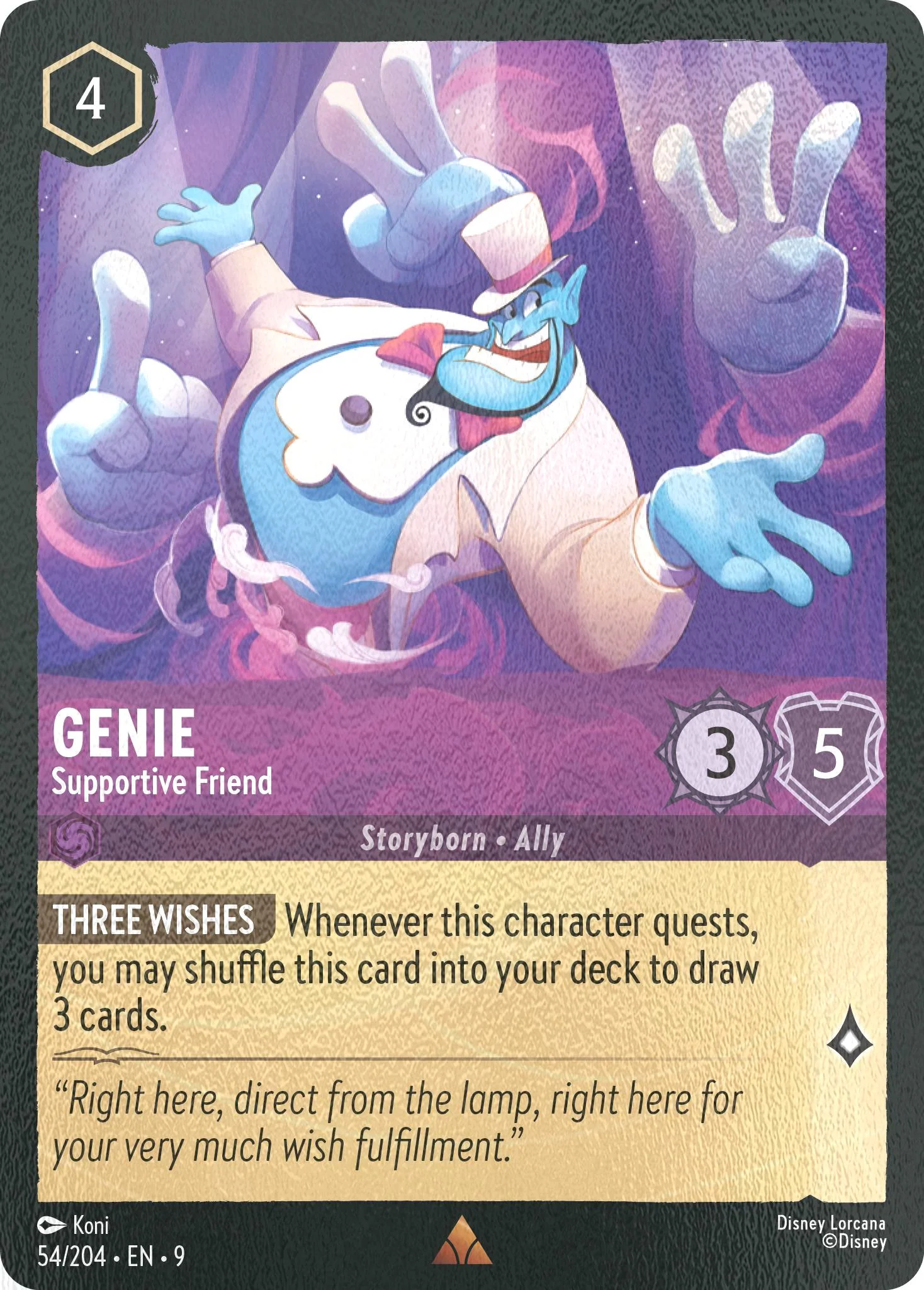 Genie - Supportive Friend - 54/204 [Fabled] [Cold Foil]