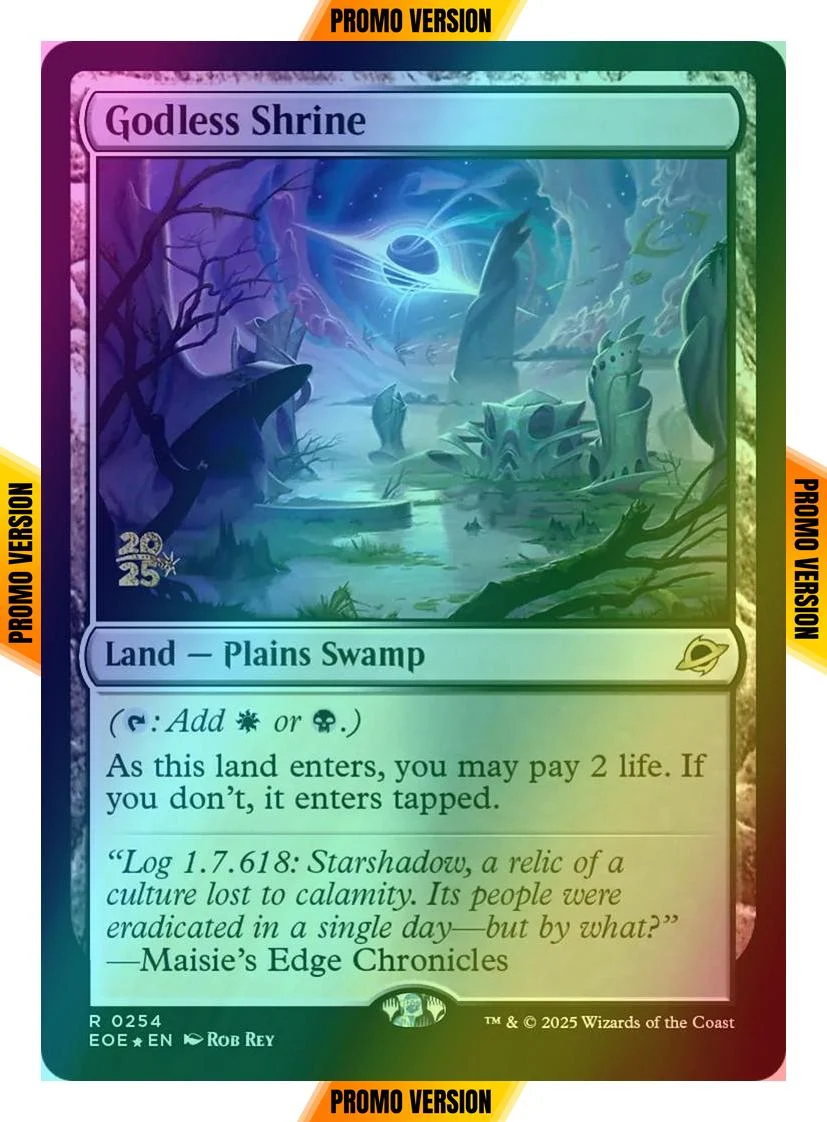 Godless Shrine [254s] [Prerelease] [Edge of Eternities: Promos] [Foil]