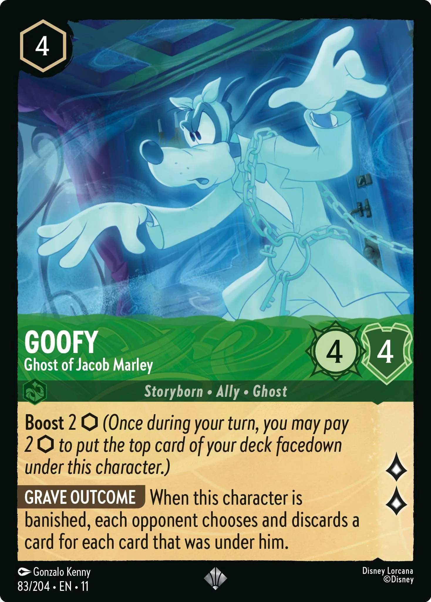 Goofy - Ghost of Jacob Marley - 83/204 [Winterspell] [Non-Foil]
