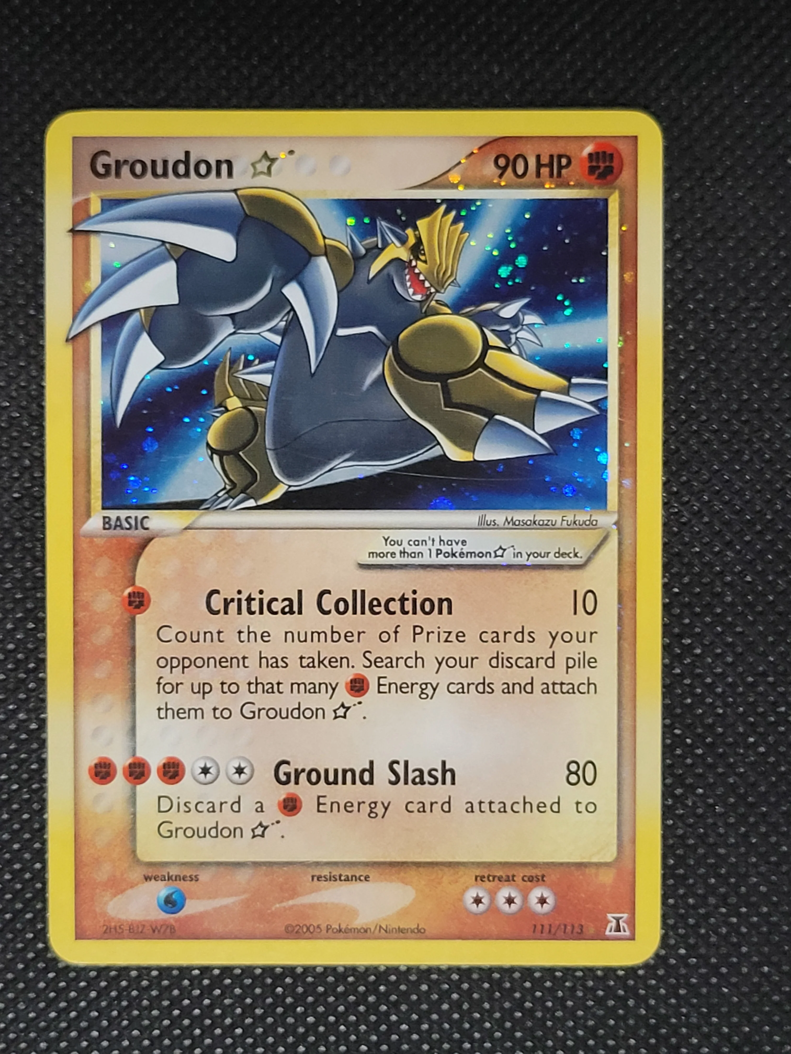 Groudon Star — Rare Holo — ID 18103 - Image 3