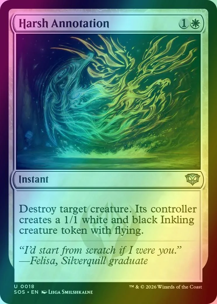 Harsh Annotation [18] [Secrets of Strixhaven] [Foil]