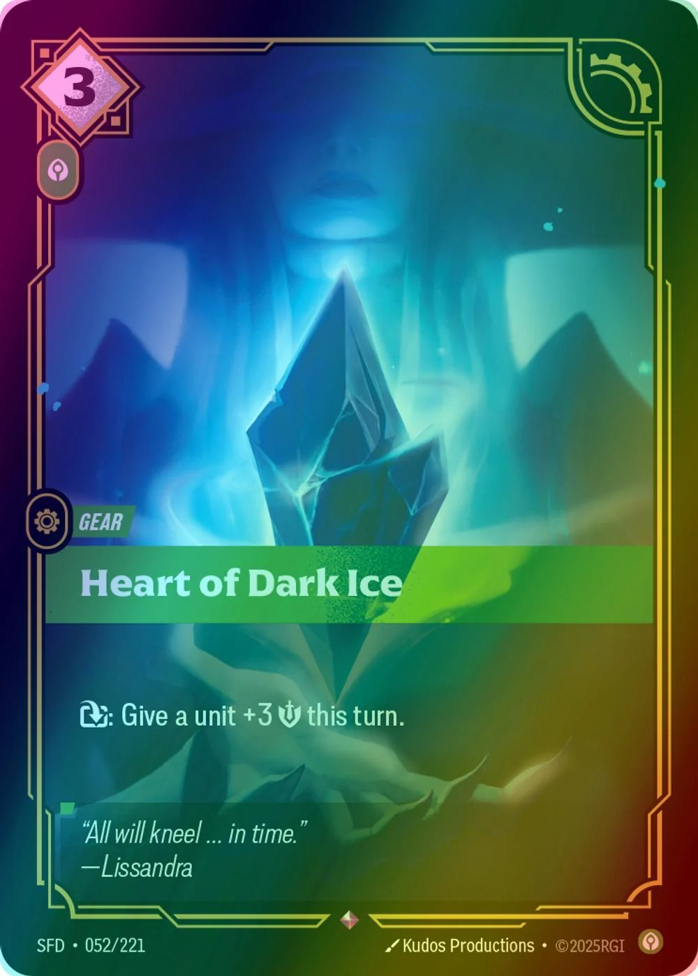 Heart of Dark Ice - 052/221 [Spiritforged] [Foil]