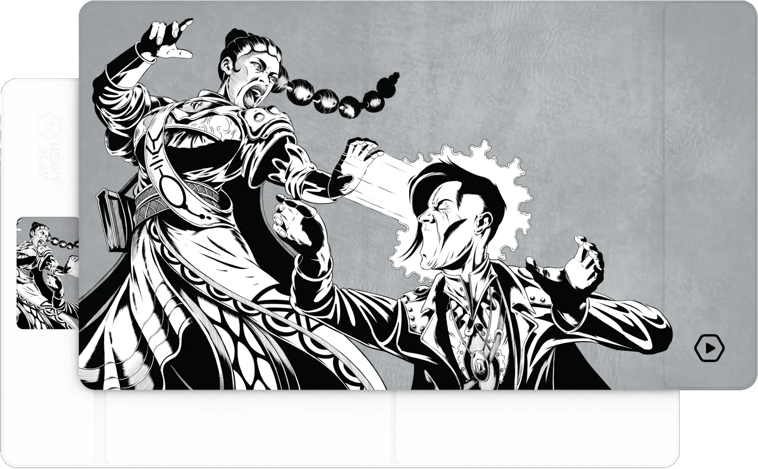 Heavy Play ETB Playmat Art Masters - Silence by Phil Stone