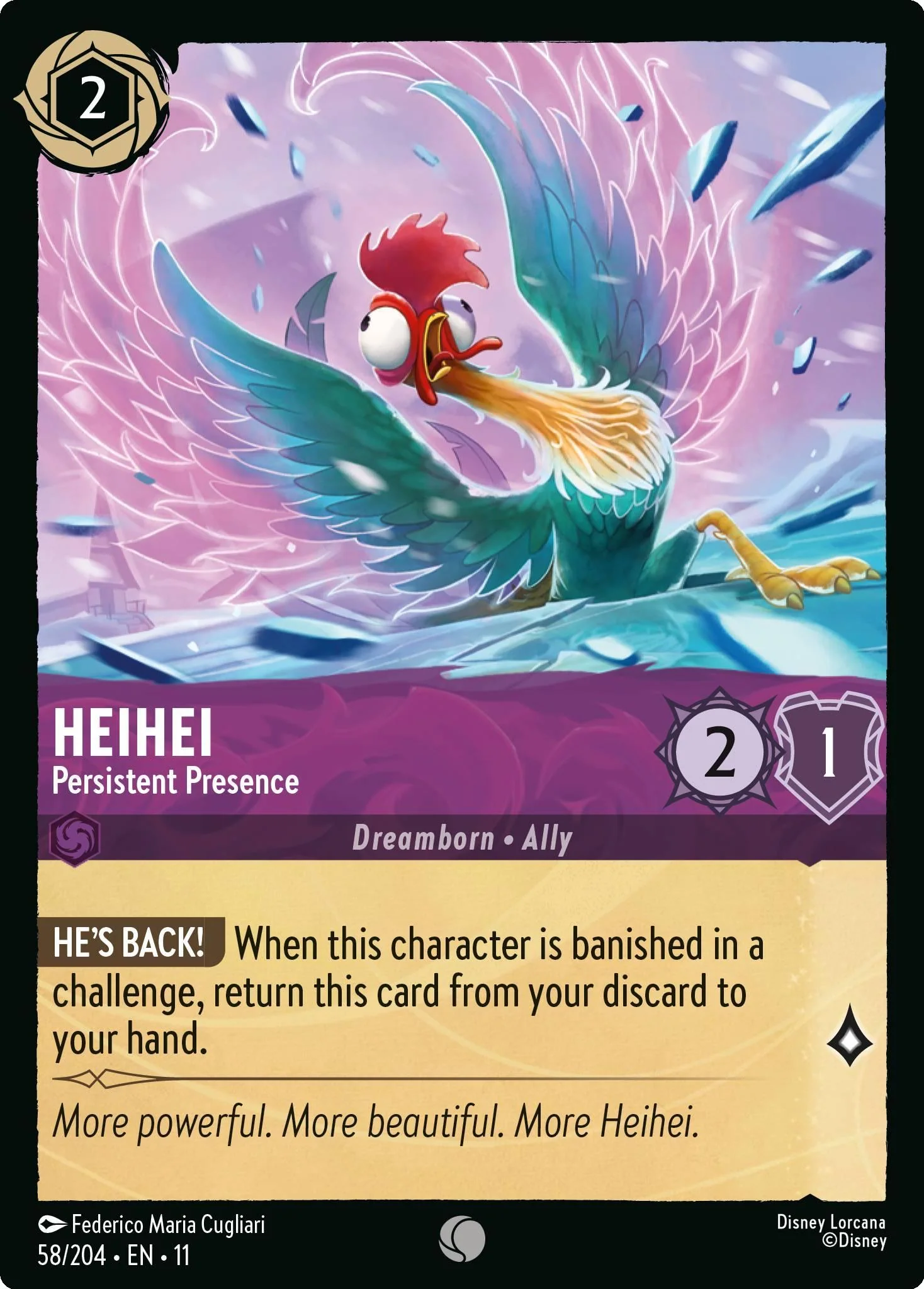 HeiHei - Persistent Presence - 58/204 [Winterspell] [Non-Foil]