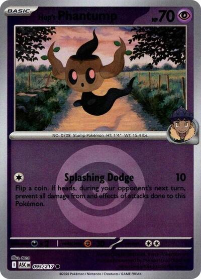 Hop's Phantump - Energy Symbol Pattern - 095/217 - Common [me025-095] [Reverse Holo]