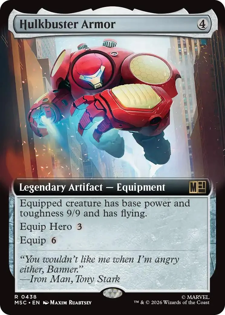 Hulkbuster Armor [438] [Extended Art] [Marvel Super Heroes: Commander] [Non-Foil]