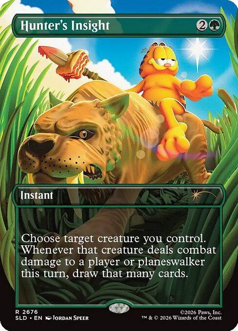 Hunter's Insight [2676] [Borderless] [Garfield: Entertain You] [Secret Lair Drop] [Non-Foil]