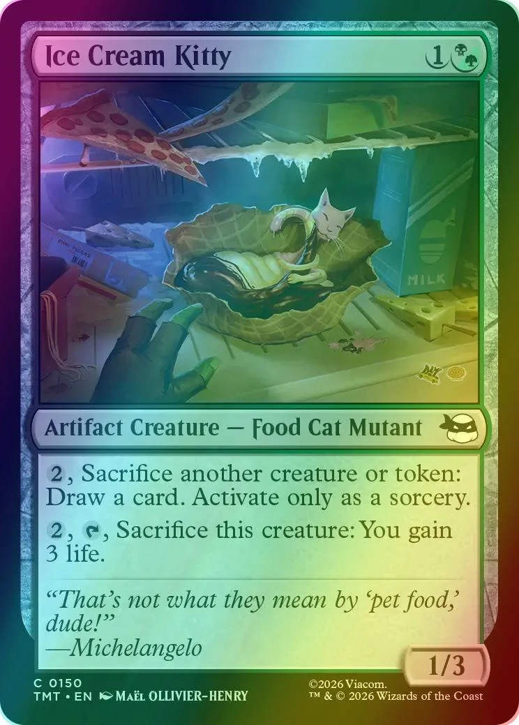 Ice Cream Kitty [150] [Teenage Mutant Ninja Turtles] [Foil]