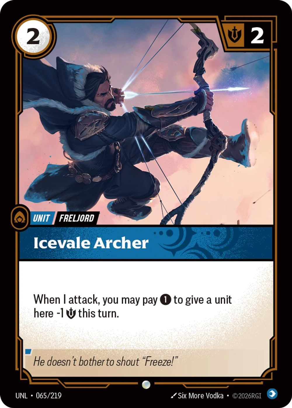 Icevale Archer - 065/219 [Unleashed] [Non-Foil]