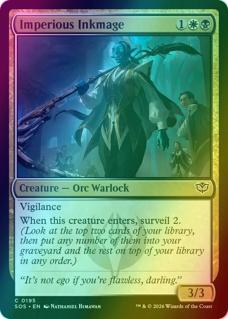 Imperious Inkmage [195] [Secrets of Strixhaven] [Foil]