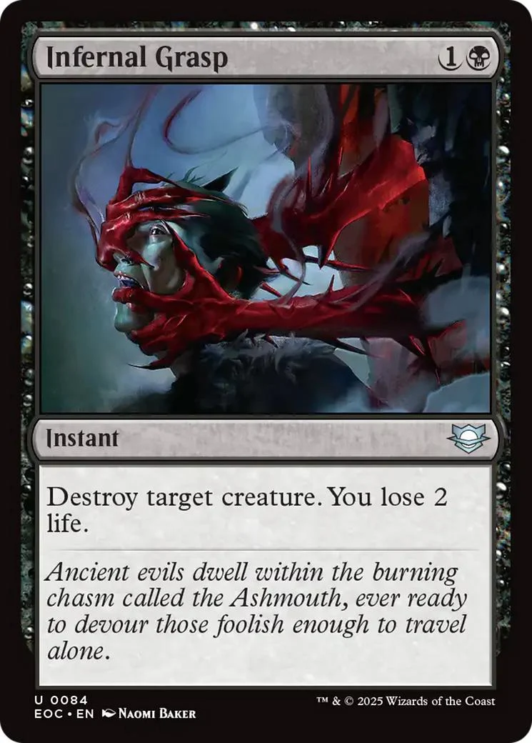 Infernal Grasp [84] [Edge of Eternities: Commander] [Non-Foil]