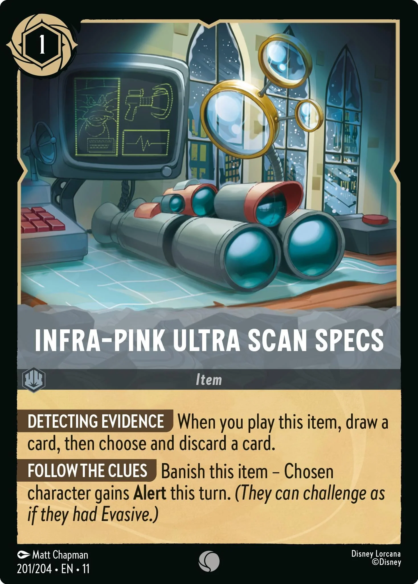 Infra-Pink Ultra Scan Specs - 201/204 [Winterspell] [Non-Foil]