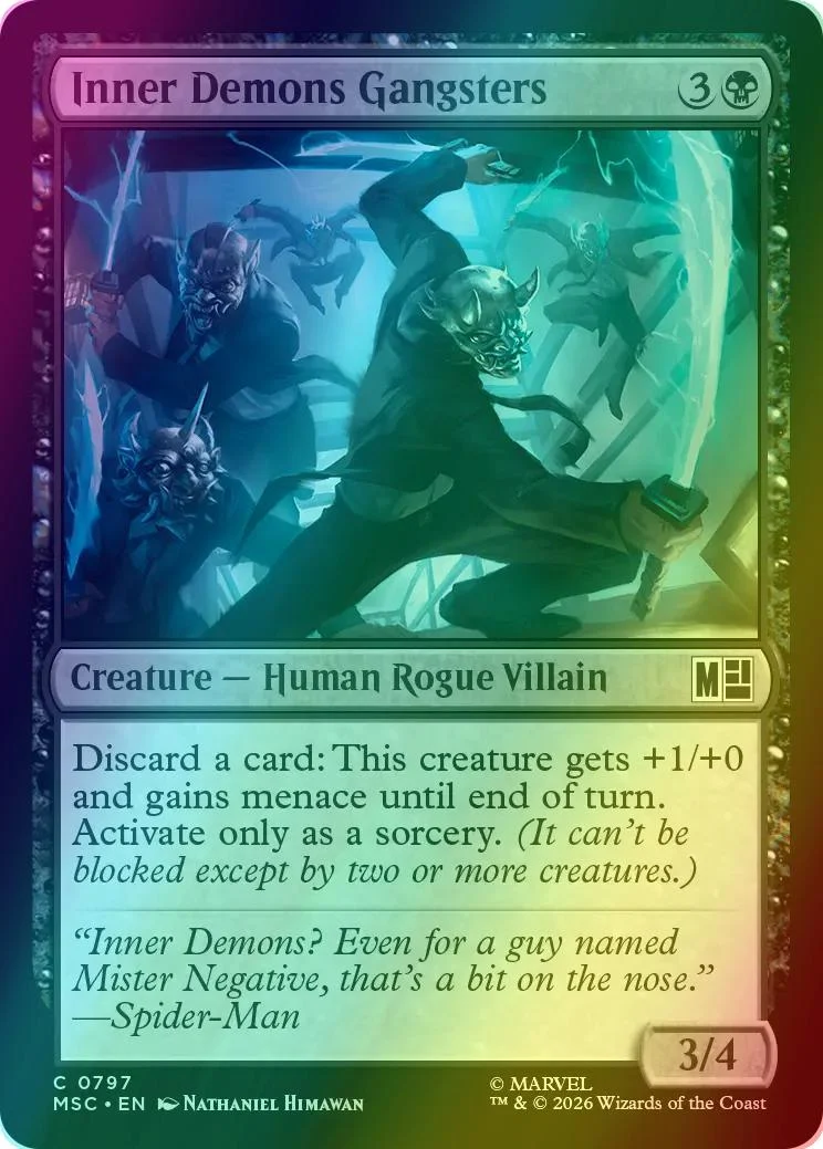Inner Demons Gangsters [797] [Jumpstart] [Marvel Super Heroes: Commander] [Foil]
