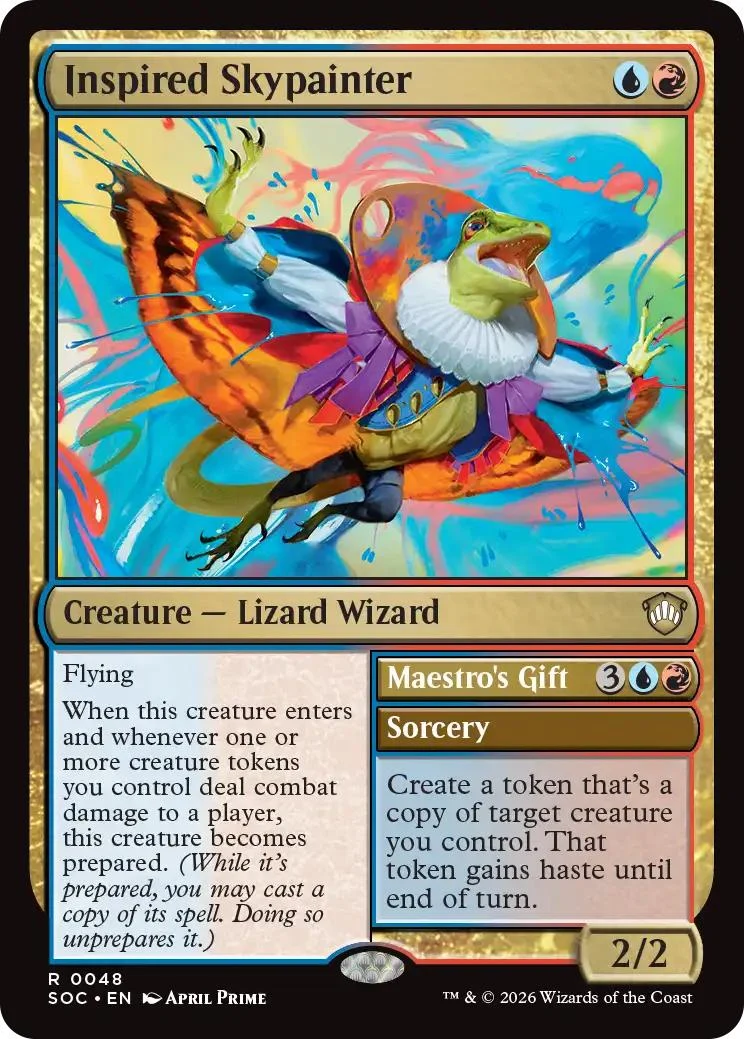Inspired Skypainter // Maestro's Gift [48] [Secrets of Strixhaven: Commander] [Non-Foil]