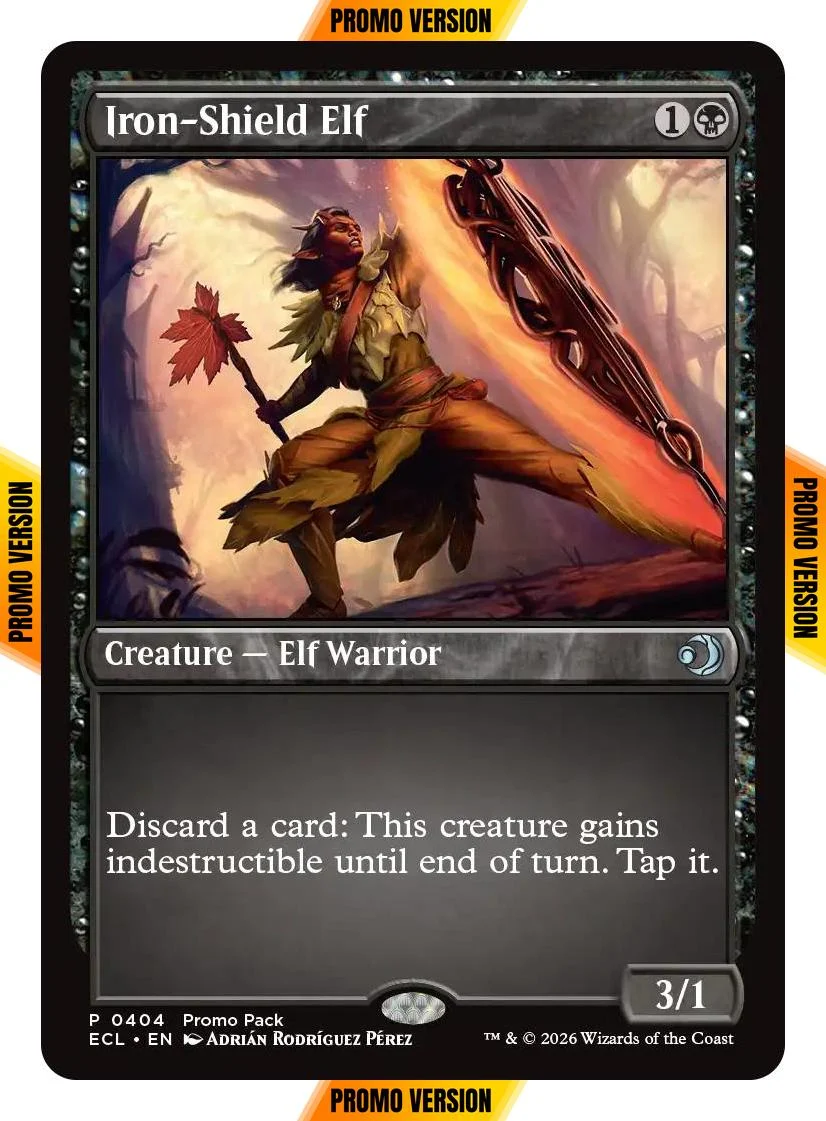 Iron-Shield Elf [404] [Dark Frame Promo Pack] [Lorwyn Eclipsed] [Non-Foil]