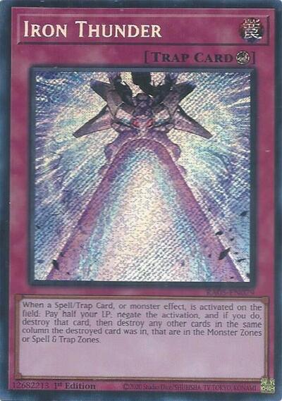 Iron Thunder - RA05-EN079 - Secret Rare - 1st Edition