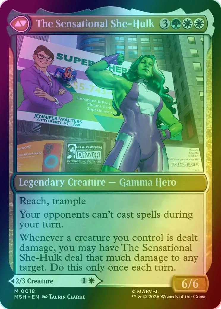 Jennifer Walters // The Sensational She-Hulk [18] [Marvel Super Heroes] [Foil] - Image 2