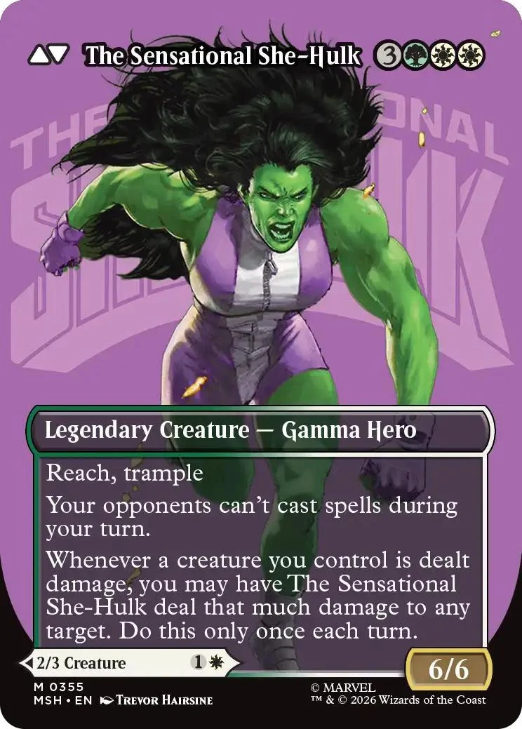 Jennifer Walters // The Sensational She-Hulk [355] [Borderless] [Logo] [Marvel Super Heroes] [Non-Foil] - Image 2