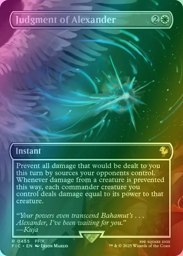 Judgment of Alexander [455] [Borderless] [Scene] [FINAL FANTASY: Commander] [Foil]