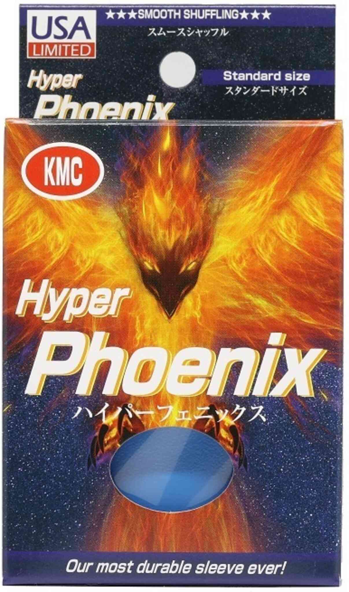 KMC Hyper Phoenix Matte - Standard Sleeves - 100ct - Blue