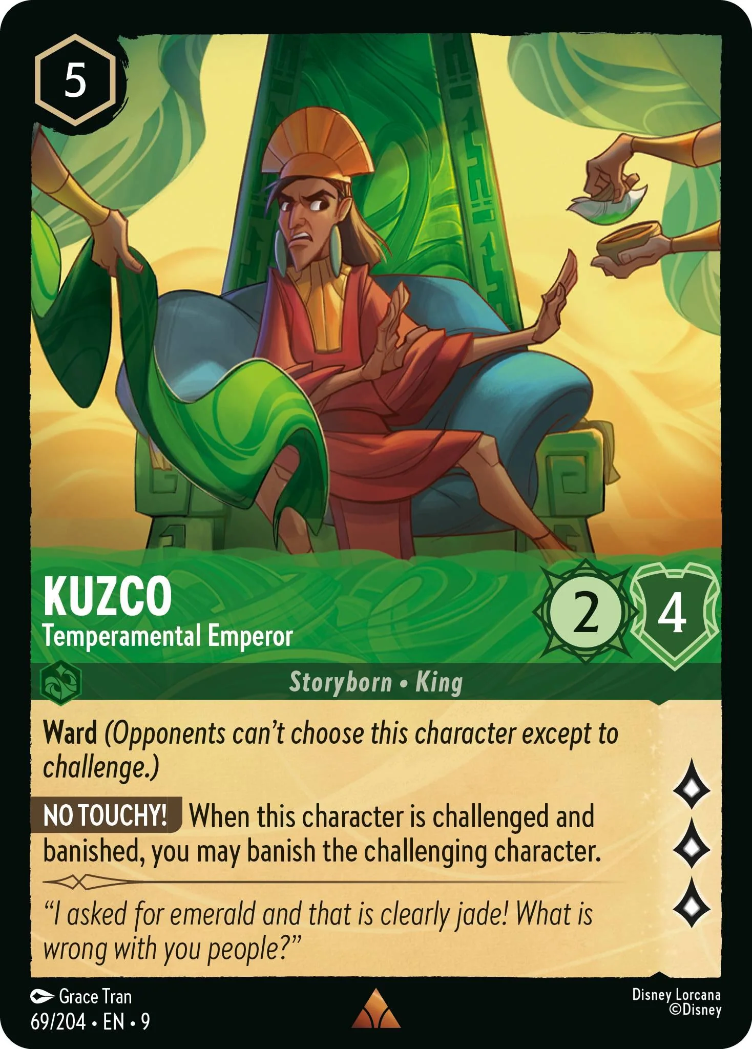 Kuzco - Temperamental Emperor - 69/204 [Fabled] [Non-Foil]