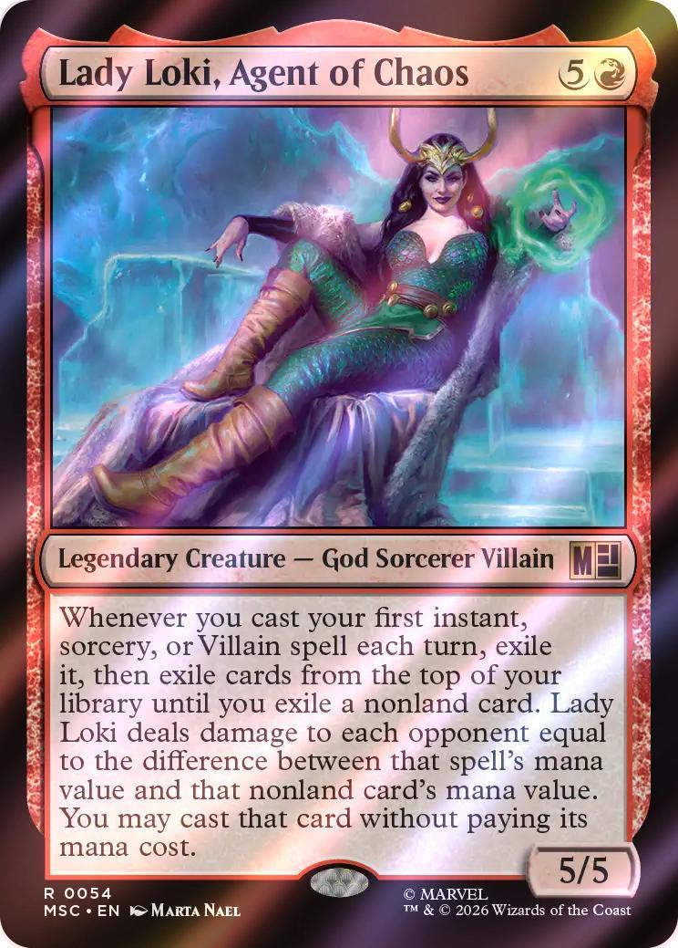 Lady Loki, Agent of Chaos [54] [Marvel Super Heroes: Commander] [Surge Foil]