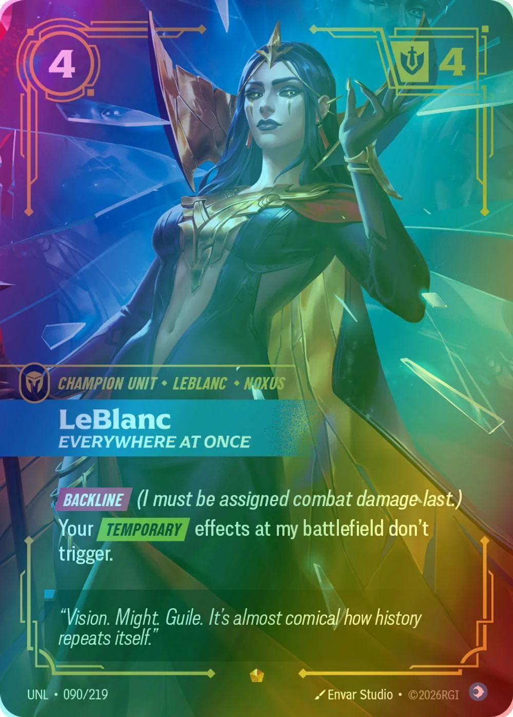 LeBlanc - Everywhere At Once - 090/219 [Unleashed] [Foil]