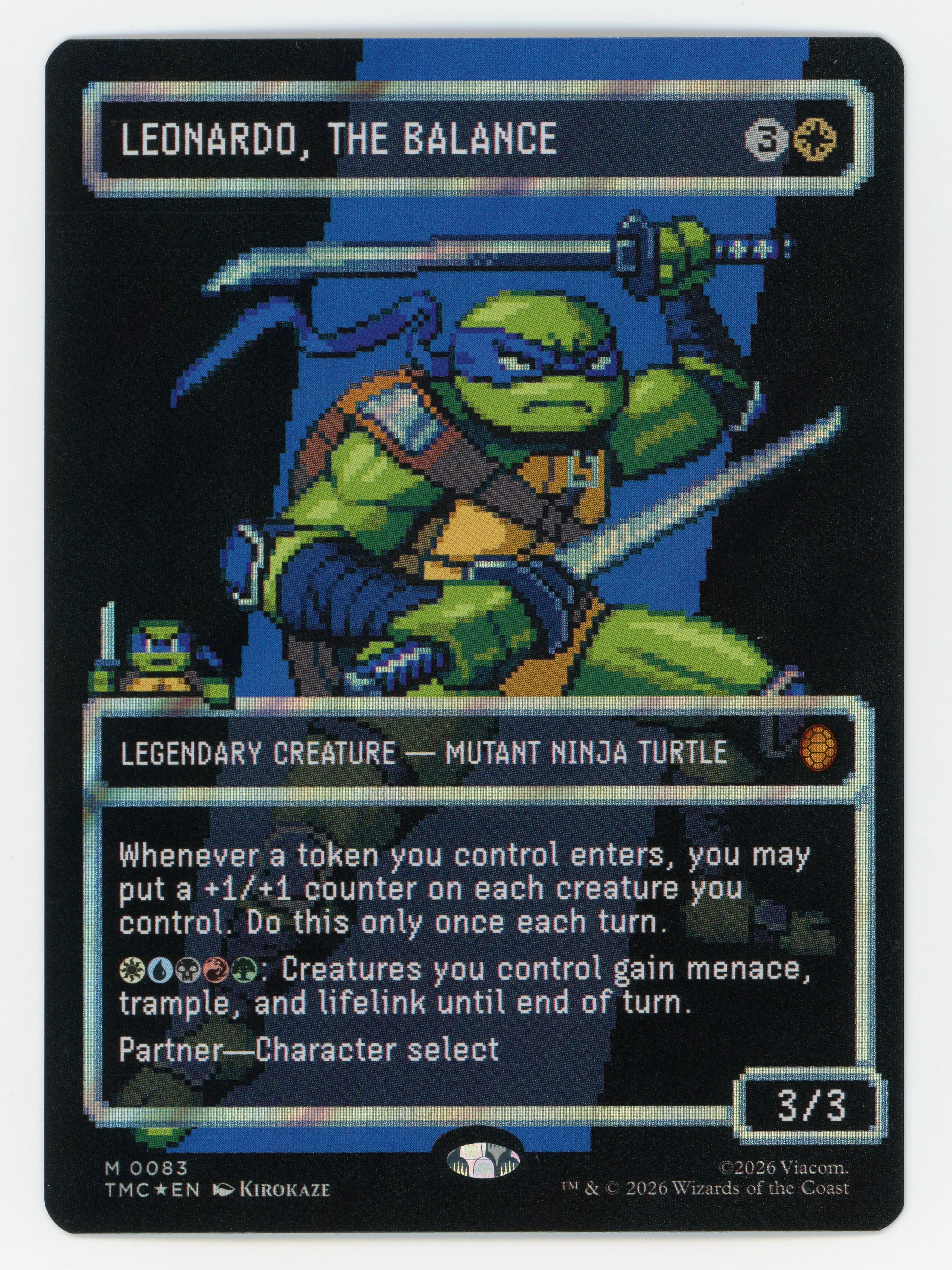 Leonardo, the Balance — Borderless|Pixel|Surge Foil — ID 16171
