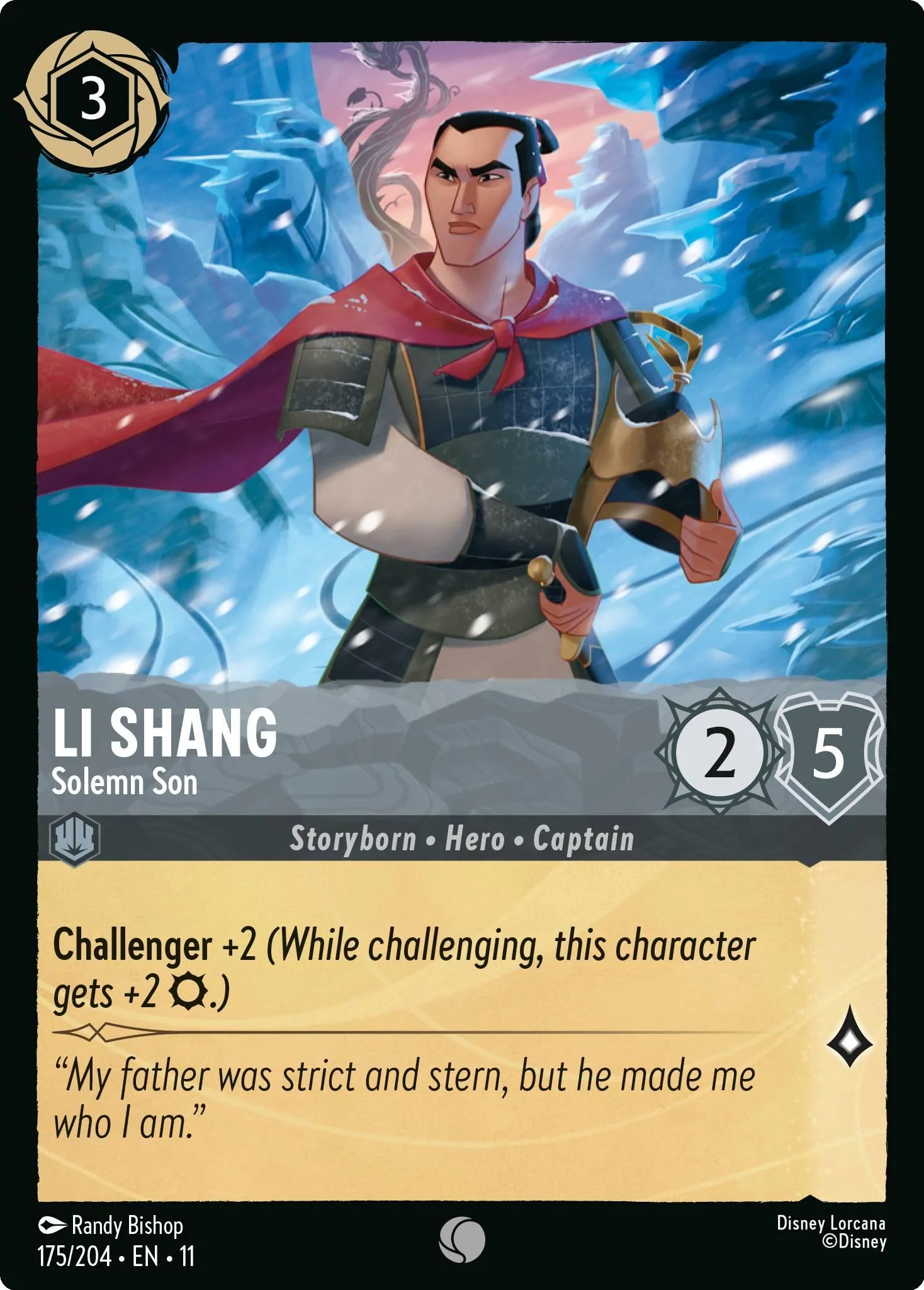 Li Shang - Solemn Son - 175/204 [Winterspell] [Non-Foil]