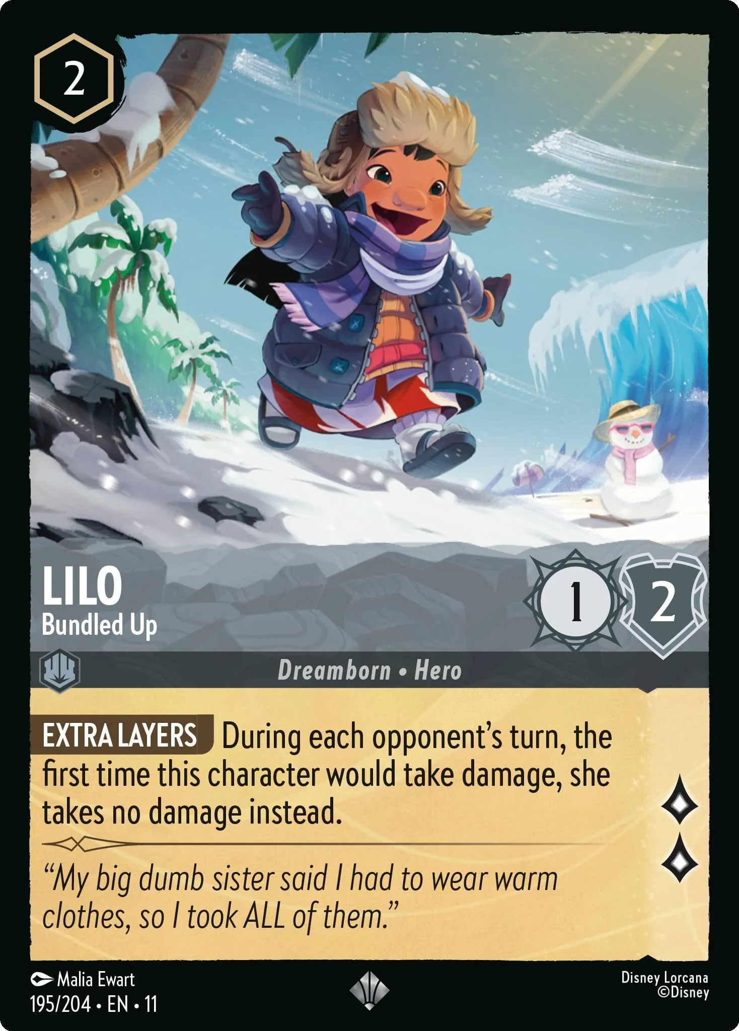 Lilo - Bundled Up - 195/204 [Winterspell] [Non-Foil]