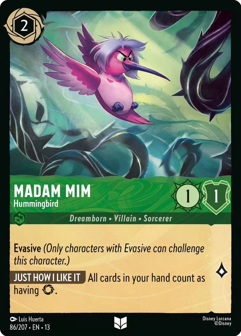 Madam Mim - Hummingbird - 86/204 [Attack of the Vine!] [Non-Foil]
