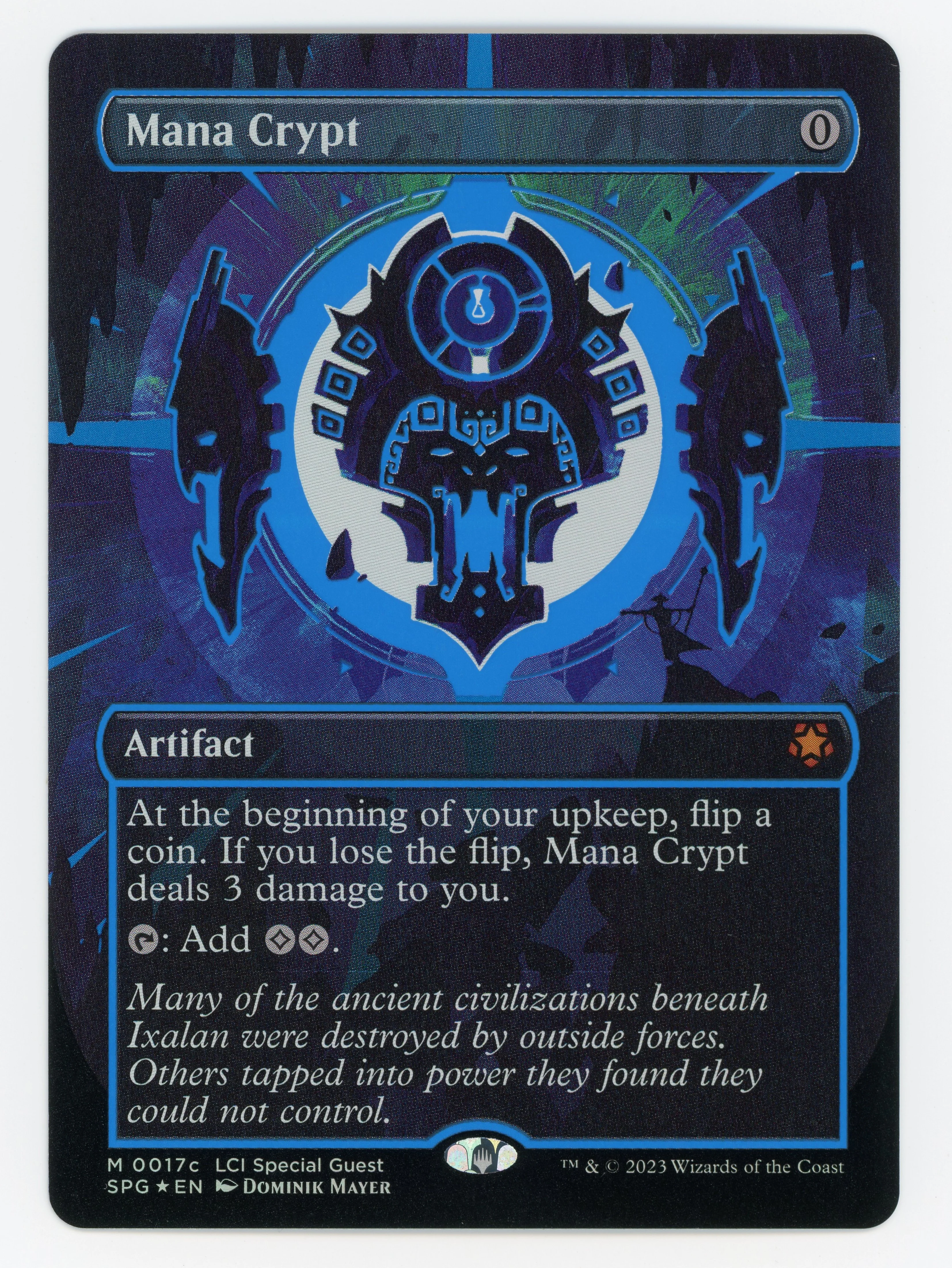 Mana Crypt — Neon Ink Showcase|Blue|Foil — Scan 15972