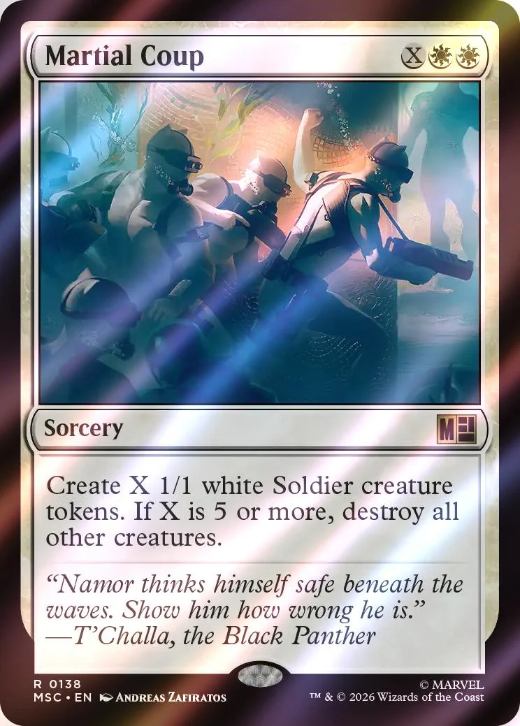 Martial Coup [138] [Marvel Super Heroes: Commander] [Surge Foil]