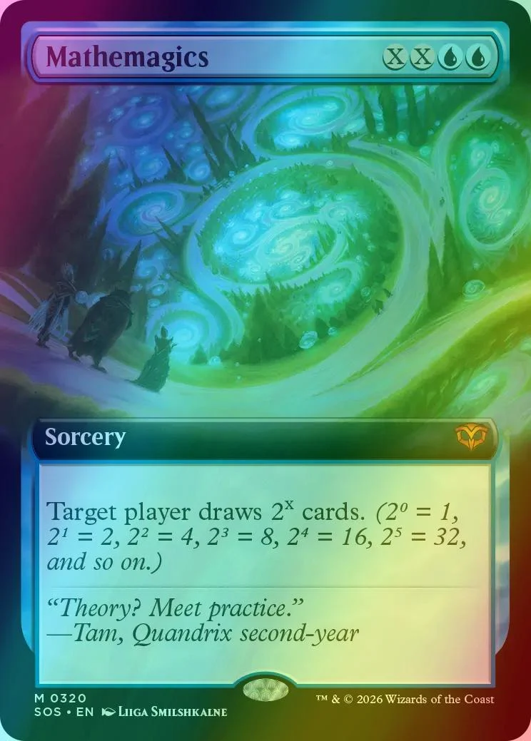 Mathemagics [320] [Extended Art] [Secrets of Strixhaven] [Foil]