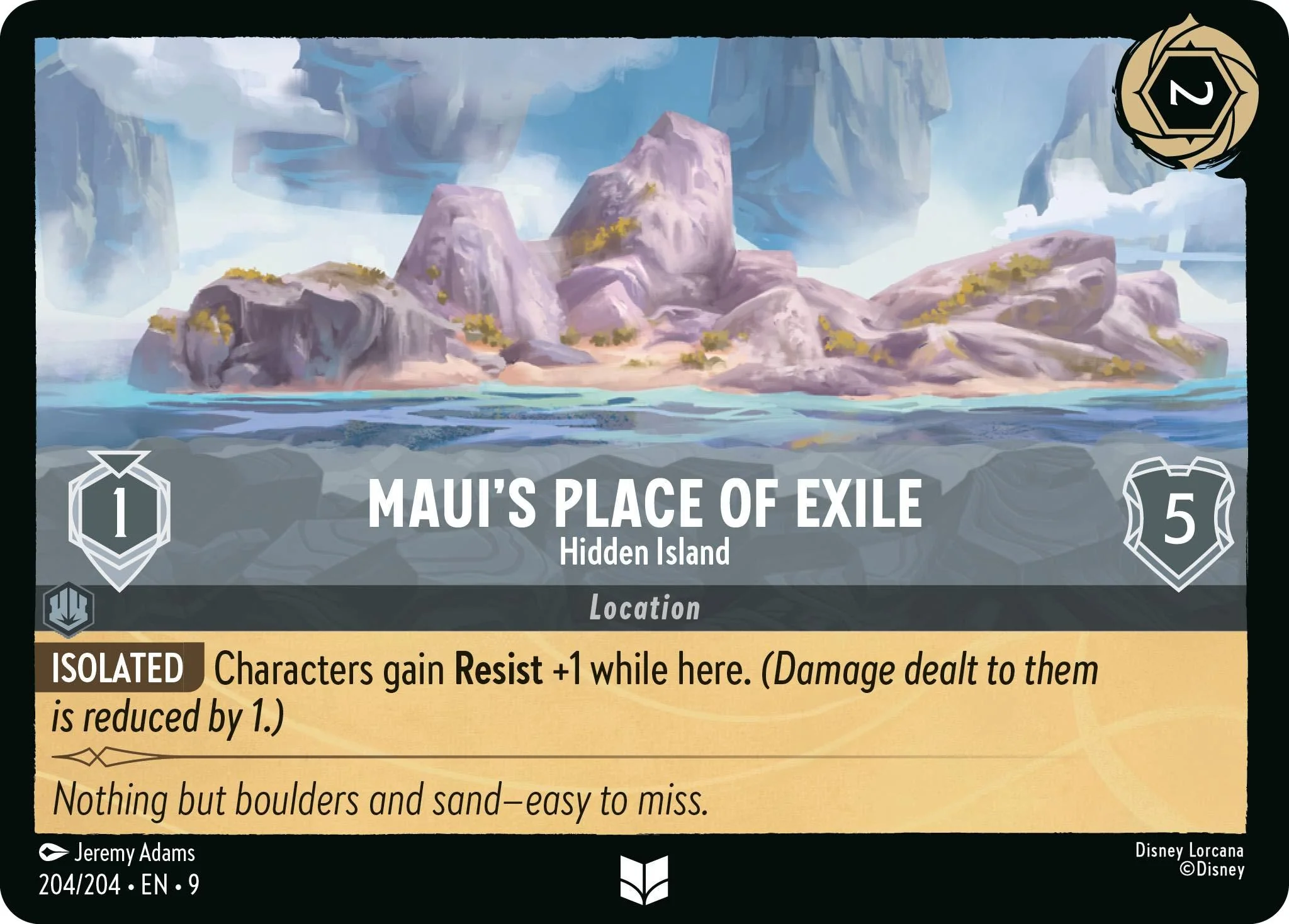 Maui's Place of Exile - Hidden Island - 204/204 [Fabled] [Non-Foil]