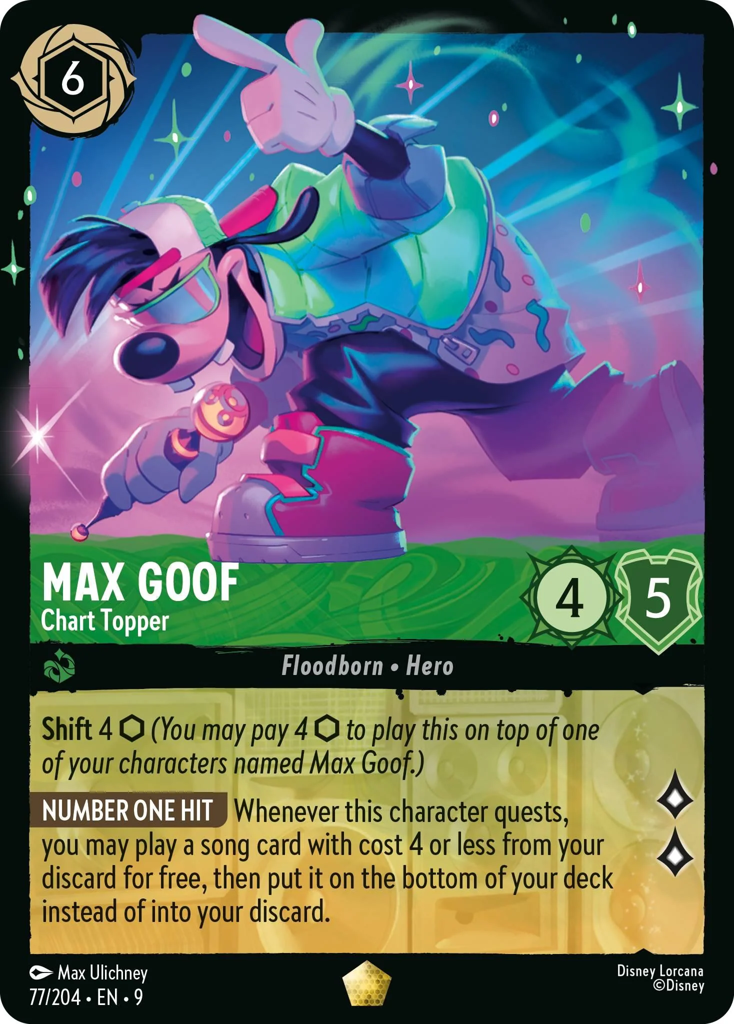 Max Goof - Chart Topper - 77/204 [Fabled] [Non-Foil]