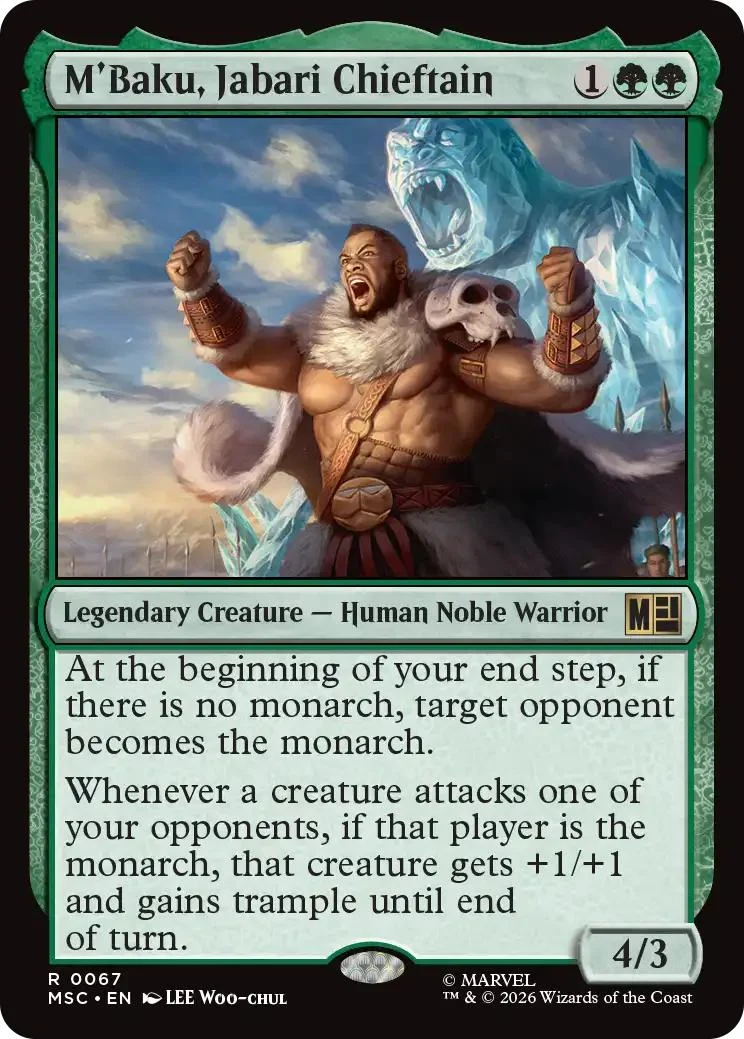 M'Baku, Jabari Chieftain [67] [Marvel Super Heroes: Commander] [Non-Foil]