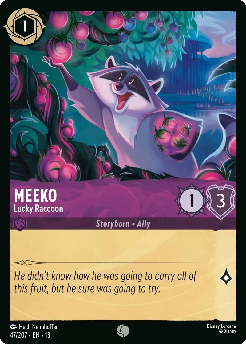 Meeko - Lucky Raccoon - 47/204 [Attack of the Vine!] [Non-Foil]