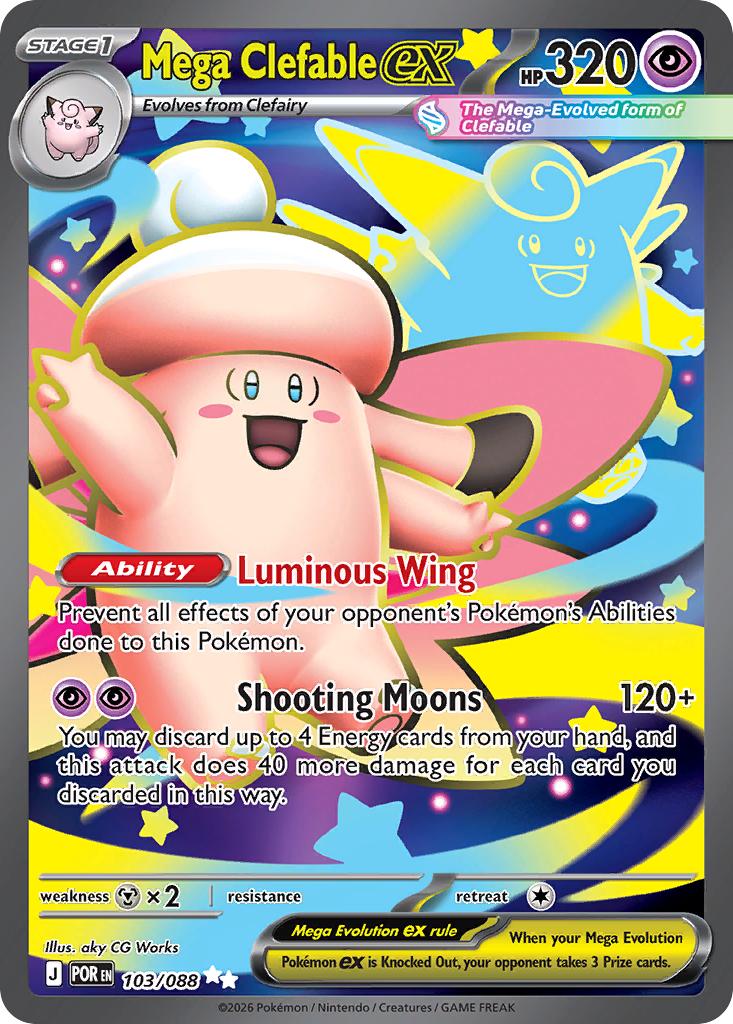 Mega Clefable ex - 103/088 - Ultra Rare [me03-103] [Ultra]