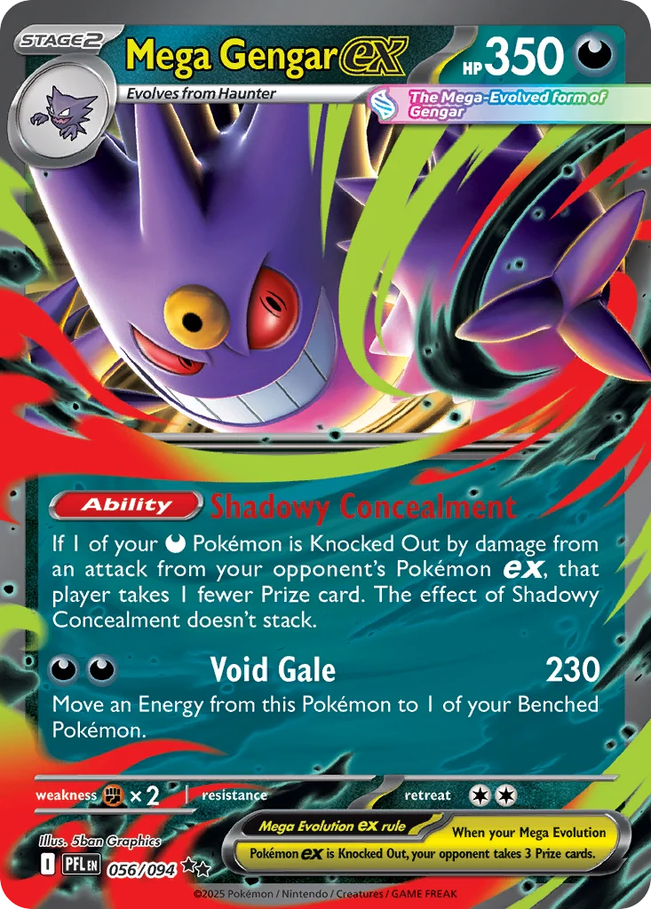Mega Gengar ex - 056/094 - Double Rare [me02-056] [Ultra]