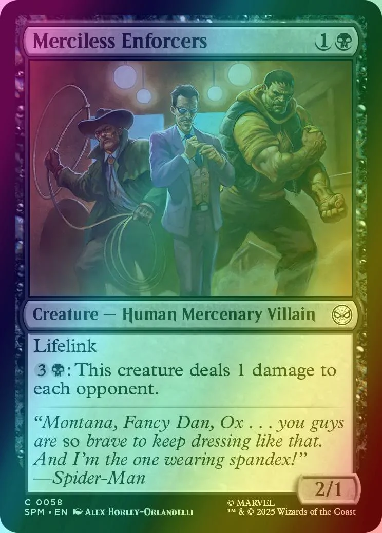Merciless Enforcers [58] [Marvel's Spider-Man] [Foil]