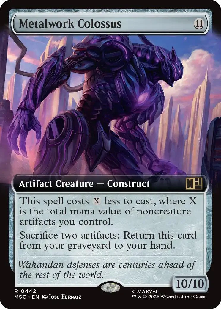 Metalwork Colossus [442] [Extended Art] [Marvel Super Heroes: Commander] [Non-Foil]