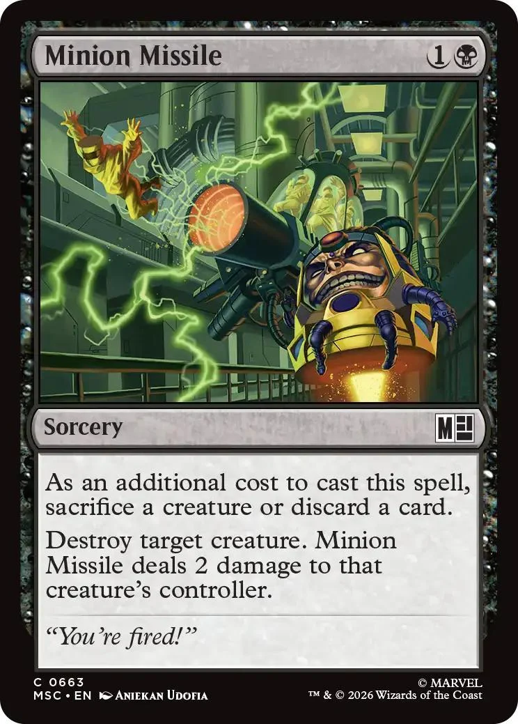 Minion Missile [663] [Jumpstart] [Marvel Super Heroes: Commander] [Non-Foil]