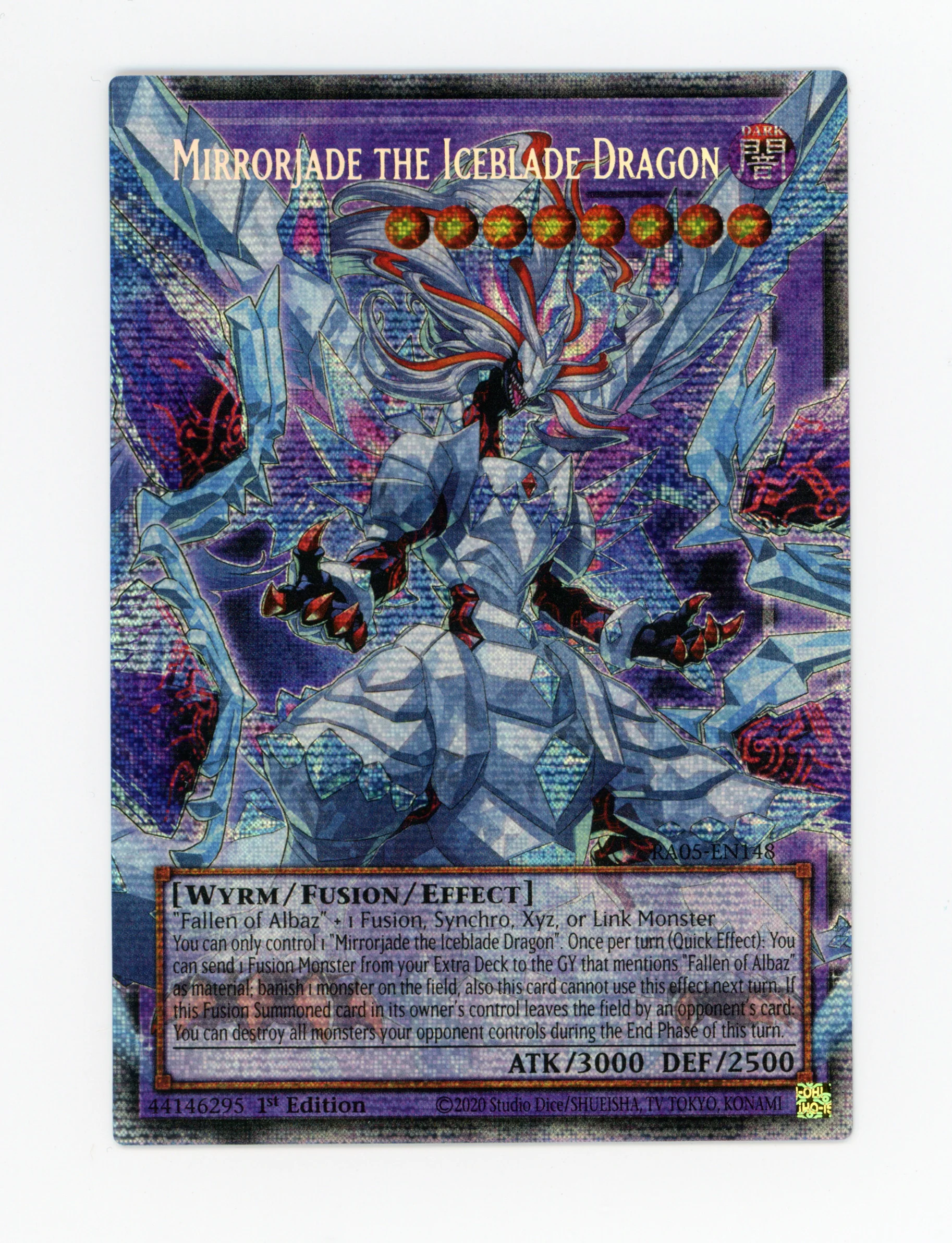 Mirrorjade the Iceblade Dragon — Starlight Rare|Extended Art|1st Edition — ID 17652