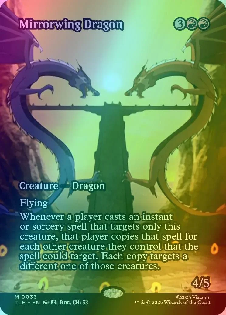 Mirrorwing Dragon [33] [Borderless] [Source Material] [Avatar: The Last Airbender Eternal] [Foil]